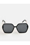 Women Black Geometric Sunglasses