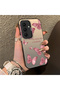 Samsung Galaxy S25 Fe Compatible Hard Acrylic Back Silicone Edge Lens Protection Butterfly Case - 2
