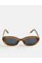 Women Brown Retro Sunglasses