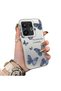 Vivo X200 Fe Compatible Hard Acrylic Back Silicone Edge Lens Protection Butterfly Case