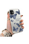iPhone 12 Mini Compatible Hard Acrylic Back Silicone Edge Lens Protection Butterfly Case
