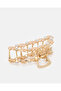 Women Gold Pearl Hair Claw - 2