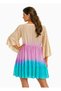 Women’s Boho Embroidered Mini Dress – V-Neck Flowy Casual Summer Dress with Be - 2