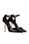 Genuine Patent Leather Leather Heeled Shoes J59 Vernice Nera (Patent Leather Black) - 2