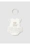 Newborn Baby Girl Fancy Jumpsuit and Headband Cream