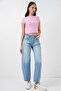 Women's High Waist Jeans 30081 - Light Blue - 3