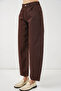 Women's High Waist Jeans 30081 - Brown - 4