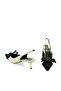 Genuine Leather Pointed Toe Low-Top Heeled Shoes 0315 Beige-Black (Beige-Black) - 5