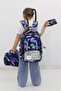 Children's 3-Piece School Bag Set with Geometric Hologram Badge Compartment - Backpack, Lunch Bag, and Pencil Case - 5