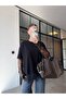 Kollari Lace Oversized T-Shirt Black