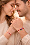 Red String Evil Eye B Beaded Heart Lover Bracelet Set – Adjustable Couple Bracelet - 5