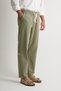 Alaçatı Premium Men's Linen Trousers Khaki Comfortable Fit with Stitching Detail - 3
