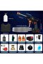 Portable Washer Gun 128V 2 batteries Handheld Gun Nozzles,Hose,Rechargable, washing car/home/floor - 4