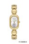 Ferrucci 33 mm Steel Case Gold Color Band Silver Dial Classic Women Wristwatch - 2