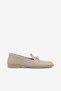 Women's Beige Women's Loafers Comfortable Buckle Detail Casual Ballet Flats - 5