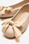 Woman's ballet flat beige skin - 3