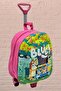 Girls' Kindergarten Children's 3D Eva Color Printed Backpack and School Bag with Squeegee Wheel - 3