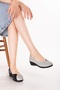 Genuine Leather Comfortable Daily Perforated Summer Shoes Vdt.2644 Black Gray - 6