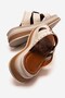 Women's Pin Big Single Buckled Slipper Beige - 4