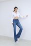 Uca Jean Women's High Waist Flare Jean Pants - 3