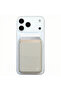 Magsafe Compatible Magnetic Leather Wallet Card Holder Foldable Phone with Stand Feature Wallet I Beige