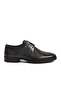 Black Genuine Leather Lace-Up Men's Classic Shoes