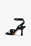 Cruze Black Leather Women's Heeled Shoes - 3