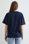 Women's Floral Printed Crew Neck Cotton Oversized Round Neck T-Shirt - 6