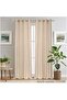 Jacquard Window Curtain, 140 x 240 cm, Beige - 2