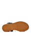 Black Women's Flat Sandals - 5