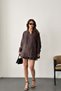 Women's Brown Lace Detailed Skirt Shirt Set Mlb157 - 7