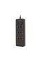 6 AC Power Strip with Dual Switch, 4 USB-A & 2 USB-C Ports, 3000W, 3M UK Plug Extension