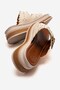Women's Pin Double Buckled Slipper Beige - 4