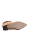 Nude Nut Polyurethane Women's Heeled Boots - 5