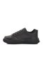 Black Lace-Up Women's Sports Shoes Sneaker - 2