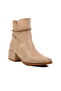 Nude Nut Skin Women's Heeled Boots - 3