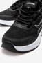 Side Stripe Leather Women's Sports Shoes Black White - 3