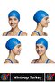 # Bone Soft Pool Sea Swimming Ear Waterproof Elastic Silicone Large Size Hair Cap Double Set - 3