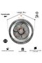 16 cm 430 Quality Chrome Steel 6 Pcs Engraved Appetizer Plates – Rust-Proof, Non-Tarnishing, Stylish Presentation - 5
