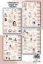 ملصقات قابلة للكتابة عليها، مجموعة من 4 قطع، ملصقات، دفتر يوميات، أجندة، مخطط، دفتر ملاحظات، سكراب بوك