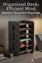 Desk Organizer Organizer Document Rack Desktop Organizer Black Color Model 16 - 6
