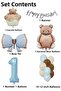 Retro 1 Year Old Teddy Bear Themed Baby Boy Concept Birthday Set - 3