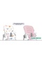 Pink Stain Resistant Organic High Chair - Cushion and Cover Max-M - 2