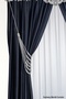 Ceiling Mounting with Cornice, Custom Made Stone and Metal Decorative Curtain Tieback, Braçol Curtain Accessory