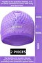 # Bone Flexible Soft Silicone Pool Sea Swimming Waterproof Ear Protection Large Size Hair Cap 2 Pieces