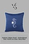 Cushion Cover 45X45 Set of 3 Marine Embroidered Sea Horse Pattern Water-Repellent Outdoor K Linen Boat Garden - 3