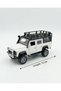 Land Rover Pull-Release Toy Off-Road Vehicle with Sound and Light That Can Open the Doors, White, 12 cm - 5