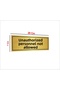 Non-Attendant Can'T Enter Gold Metal Plate - 2