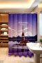 Bathroom Curtain, Purple Maiden's Tower Patterned Shower Curtain, Bathtub Curtain 175X200Cm - 3