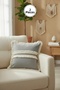 Anthracite Linen Jute Lace Throw Pillow Cushion Cover 43 X 43